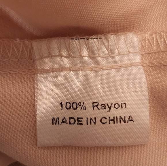 Women's V Neck Ruffle Sleeve Smocked Midi Dress L Boho Cottagecore Modest Flowy - Picture 4 of 8